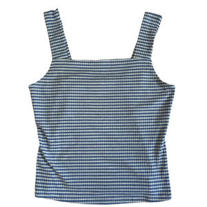 Ultra Flirt Striped Square Neck Tank Top Size XL